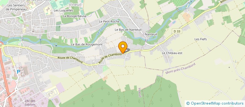 localisation de l'entreprise SCI PORTE DE CHAMBORD  HUISSEAU-SUR-COSSON