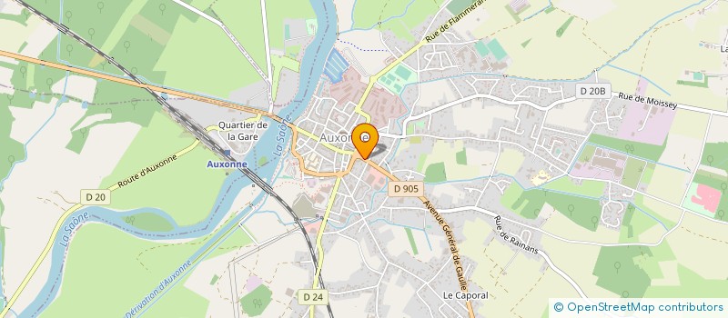 localisation de l'entreprise SCI PORTE DE COMTE à AUXONNE