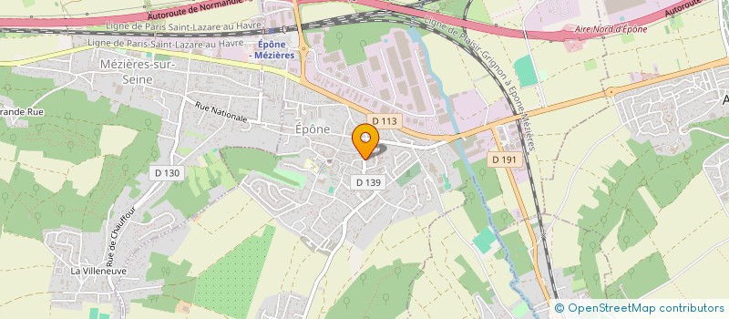 localisation de l'entreprise SCI PORTE DE LA VILLE  EPONE