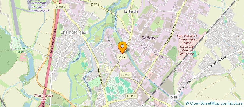 localisation de l'entreprise SCI PORTE DE LYON  CHAMPFORGEUIL