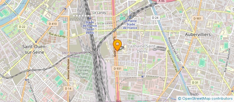 localisation de l'entreprise SCI PORTE DE PARIS à SAINT-DENIS