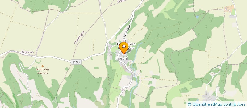 localisation de l'entreprise SCI PORTE DE REIMS  LIERVAL