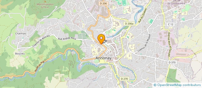 localisation de l'entreprise SCI PORTE DU CHAMP à ANNONAY