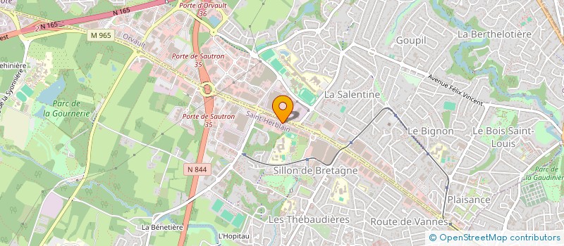 localisation de l'entreprise SCI PORTE DU FORUM à ORVAULT