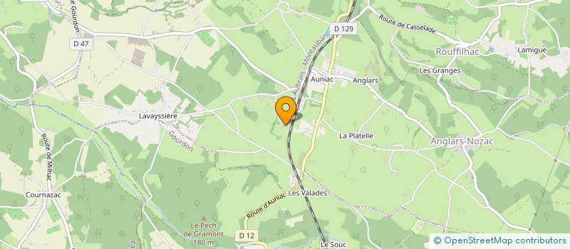 localisation de l'entreprise SCI PORTE DU MAJOU  GOURDON