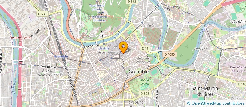 localisation de l'entreprise SCI PORTE DU VERCORS à GRENOBLE