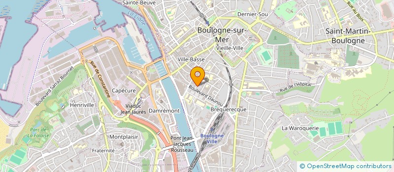 localisation de l'entreprise SCI PORTE NEUVE à BOULOGNE-SUR-MER