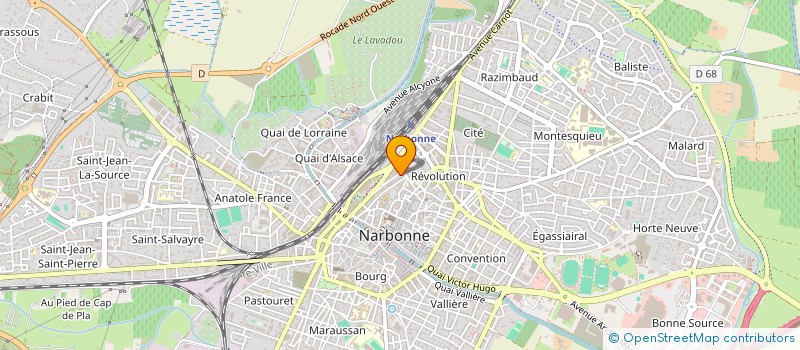 localisation de l'entreprise SCI PORTE NEUVE à NARBONNE