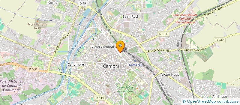 localisation de l'entreprise SCI PORTE NOTRE DAME  CAMBRAI