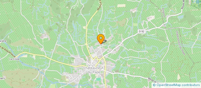 localisation de l'entreprise SCI PORTE ROUGE  CHATEAUNEUF-DU-PAPE