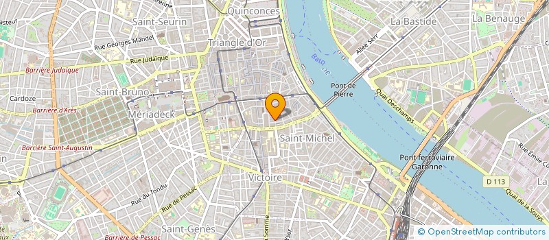 localisation de l'entreprise SCI PORTE SAINT JAMES  BORDEAUX