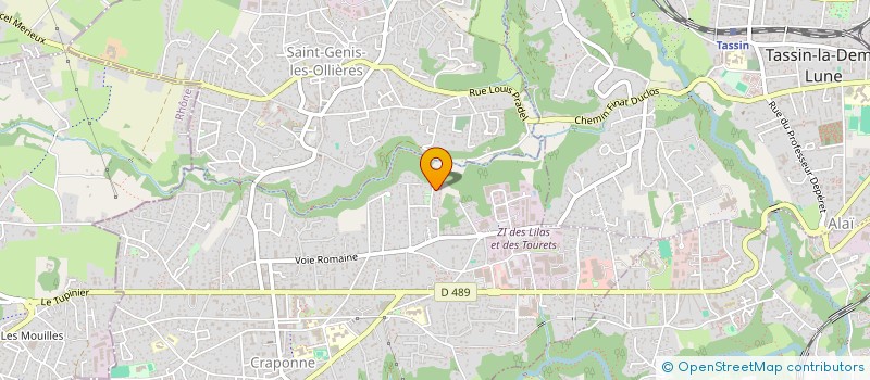 localisation de l'entreprise SCI PORTENTIS  CRAPONNE