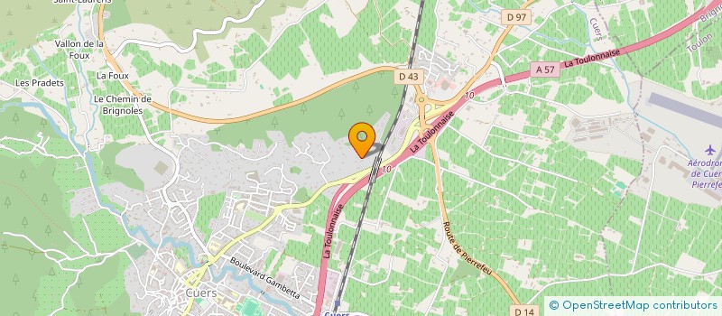 localisation de l'entreprise SCI PORTERET  CUERS