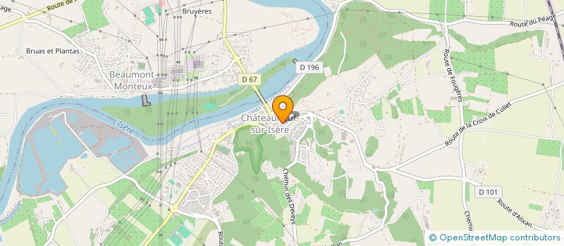 localisation de l'entreprise SCI PORTERO  CHATEAUNEUF-SUR-ISERE