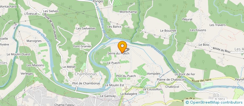 localisation de l'entreprise SCI PORTES DU SOLEIL  CHAMBONAS