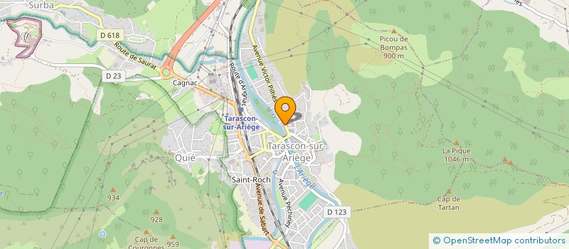 localisation de l'entreprise SCI PORTET-FAUP à TARASCON-SUR-ARIEGE