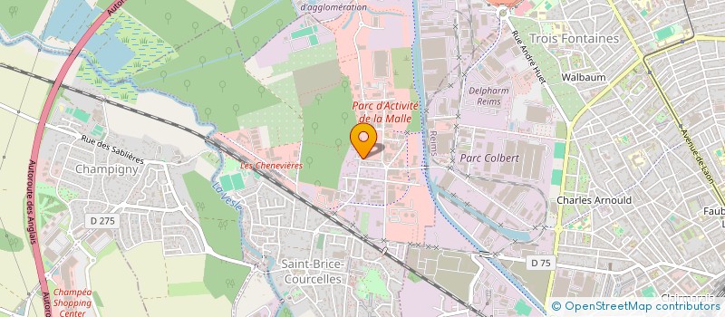 localisation de l'entreprise SCI PORTEUSE  SAINT-BRICE-COURCELLES