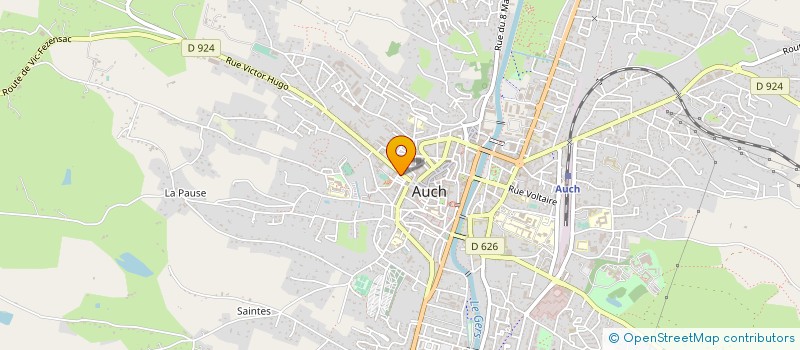 localisation de l'entreprise SCI PORTHOS  AUCH