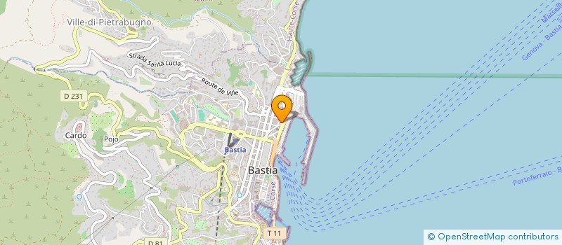 localisation de l'entreprise SCI PORTO NOVU à BASTIA