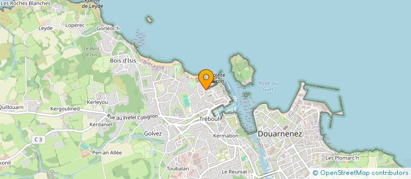 localisation de l'entreprise SCI PORZ MELEN  DOUARNENEZ