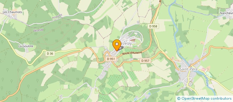 localisation de l'entreprise SCI POSADA à VEZELAY