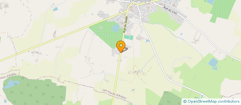 localisation de l'entreprise SCI POSARA  LES HAUTS-D'ANJOU