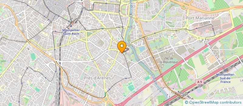 localisation de l'entreprise SCI POSEIDON à MONTPELLIER