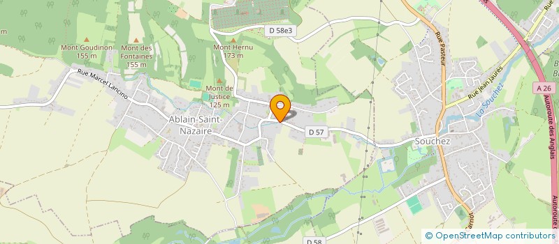 localisation de l'entreprise SCI POSEIDON  ABLAIN-SAINT-NAZAIRE