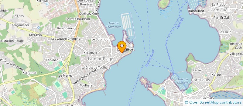 localisation de l'entreprise SCI POSEIDON  LARMOR-PLAGE