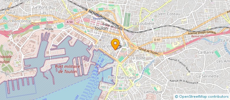 localisation de l'entreprise SCI POSEIDON  TOULON