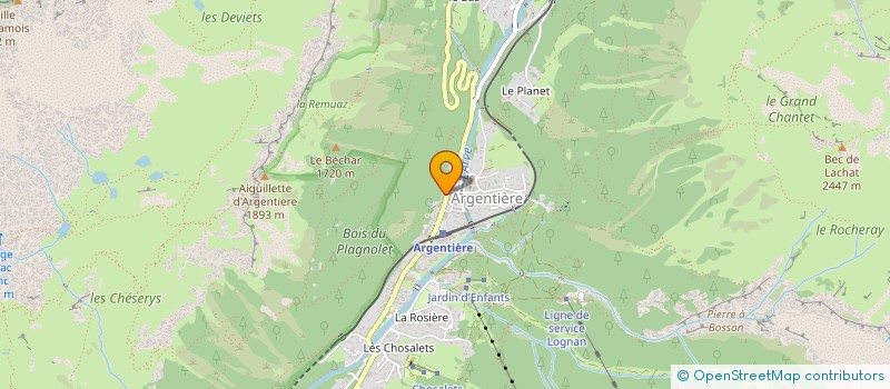 localisation de l'entreprise SCI POSETTES  CHAMONIX-MONT-BLANC