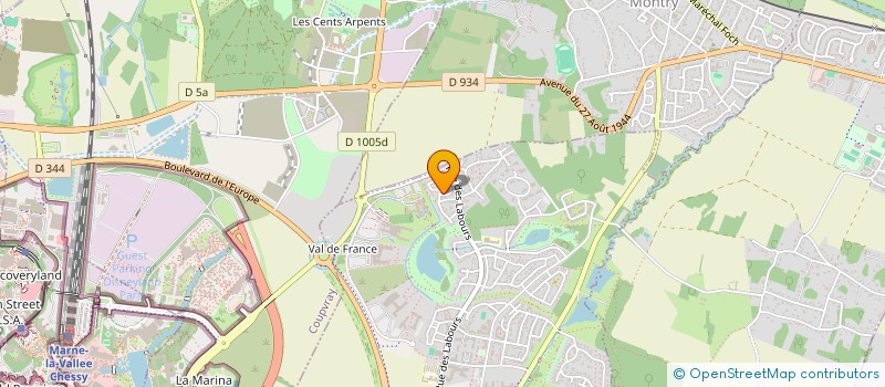 localisation de l'entreprise SCI POSS  MAGNY-LE-HONGRE