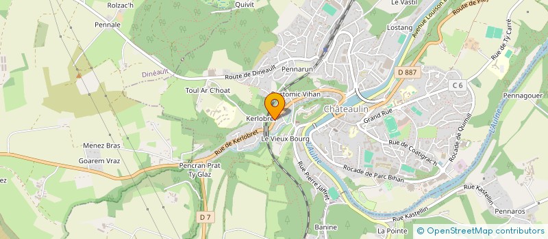 localisation de l'entreprise SCI POSSET  CHATEAULIN