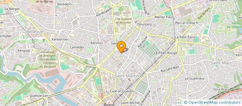 localisation de l'entreprise SCI POST'HALL  BREST