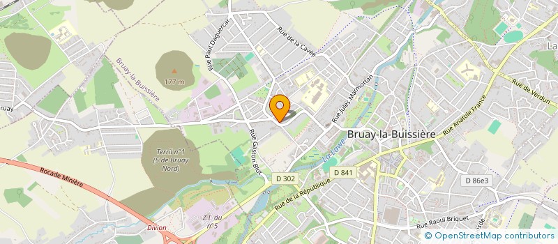 localisation de l'entreprise SCI POSTAL-HACHIN  BRUAY-LA-BUISSIERE