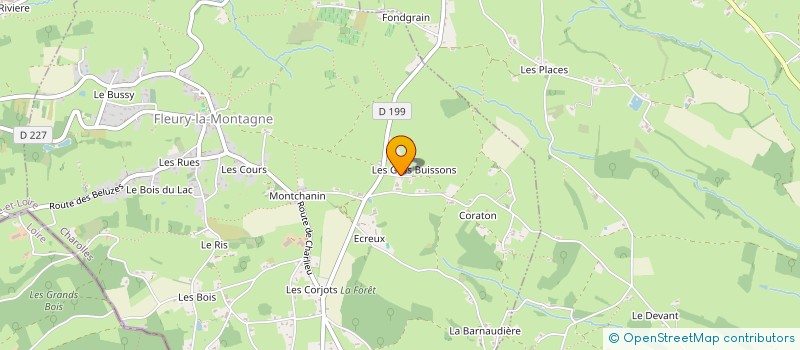 localisation de l'entreprise SCI POTAIN  FLEURY-LA-MONTAGNE