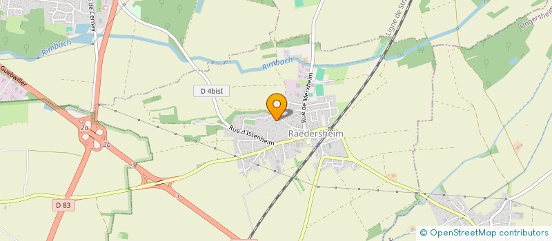 localisation de l'entreprise SCI POTE  RAEDERSHEIM