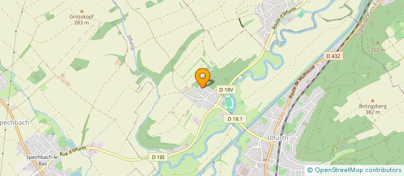 localisation de l'entreprise SCI POTEANS  ILLFURTH