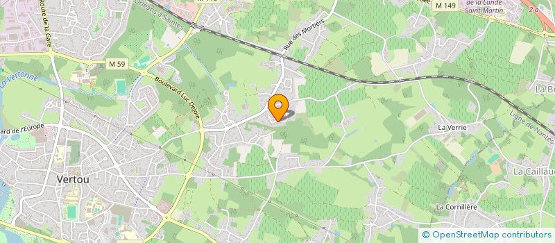 localisation de l'entreprise SCI POTEAU-CORMIER  VERTOU