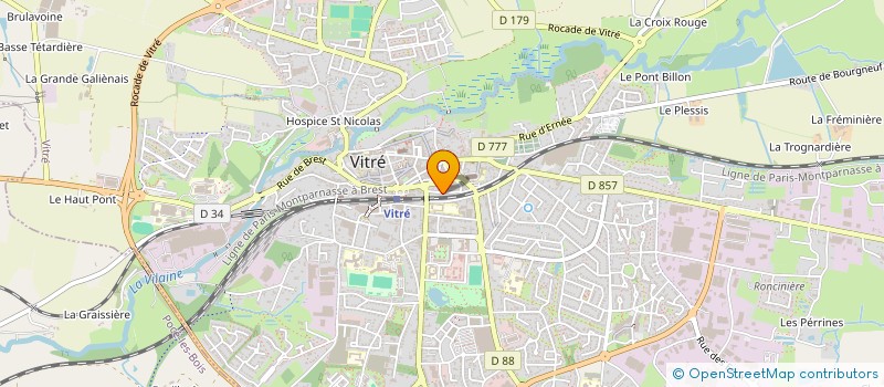 localisation de l'entreprise SCI POTERIE  VITRE