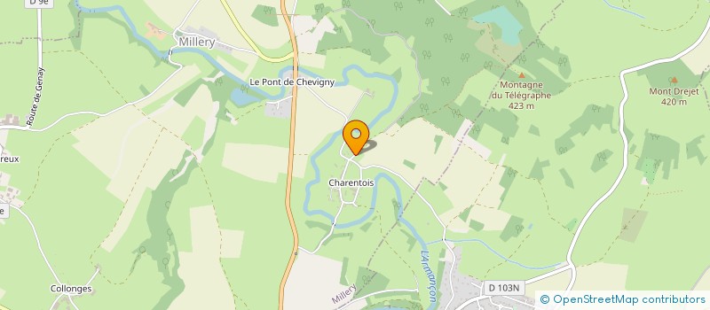 localisation de l'entreprise SCI POTET  MILLERY