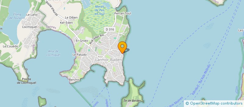 localisation de l'entreprise SCI POTHIER  LARMOR-BADEN