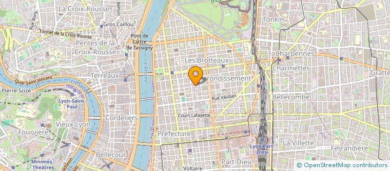 localisation de l'entreprise SCI POTHIN GUILLOTIERE  LYON