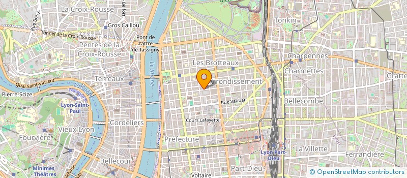 localisation de l'entreprise SCI POTHIN OZANAM  LYON