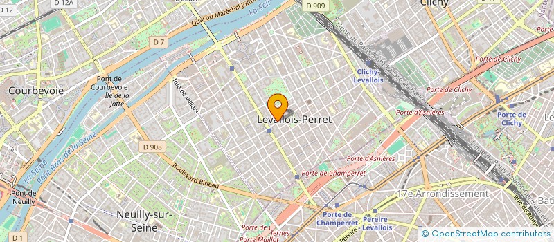 localisation de l'entreprise SCI POTIER à LEVALLOIS-PERRET