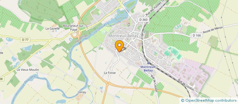 localisation de l'entreprise SCI POTIER  MONTREUIL-BELLAY