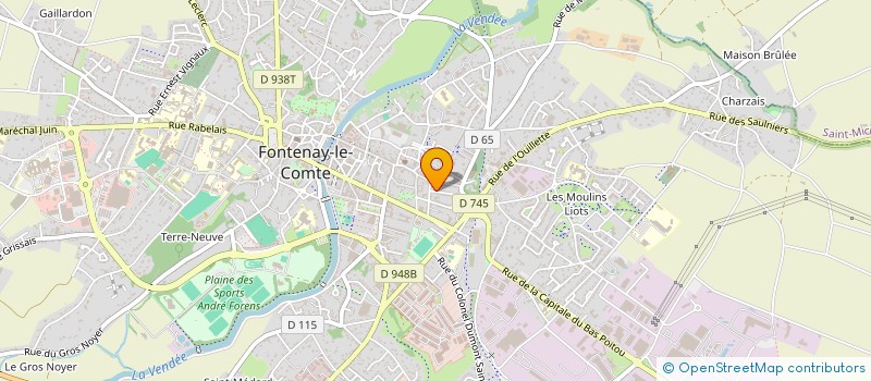 localisation de l'entreprise SCI POTIER  FONTENAY LE COMTE