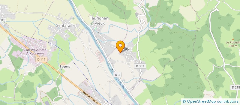 localisation de l'entreprise SCI POTIER SALIES à GAJAN