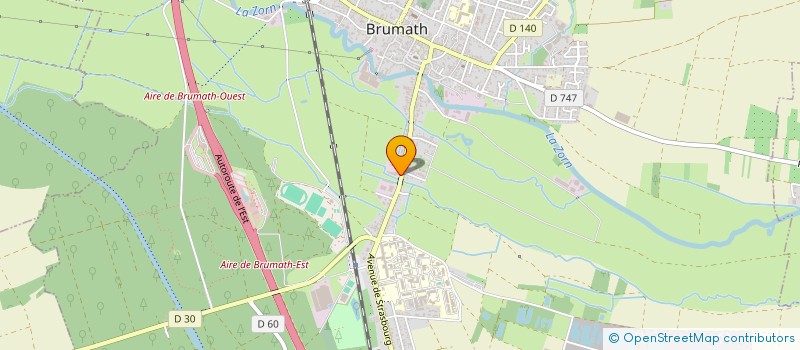 localisation de l'entreprise SCI POTIERS  BRUMATH