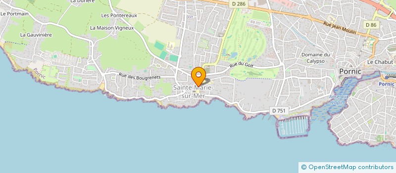 localisation de l'entreprise SCI POTIEZ  PORNIC